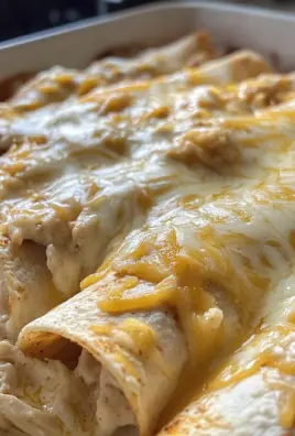 38g Protein Chicken Enchiladas with Dreamy White Sauce