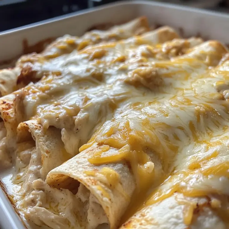 38g Protein Chicken Enchiladas with Dreamy White Sauce