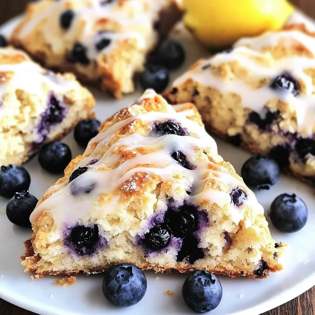 Amazing Lemon Blueberry Scones