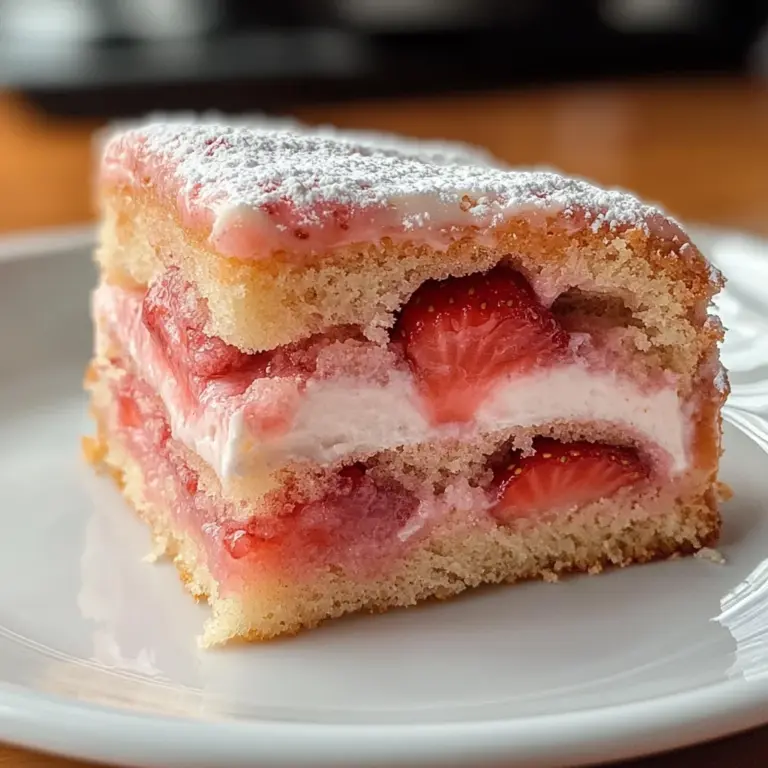Amazing Strawberry Honeybun Cake