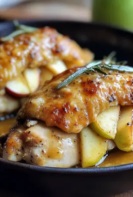 Apple and Brie Stuffed Chicken with Maple Dijon Glaze