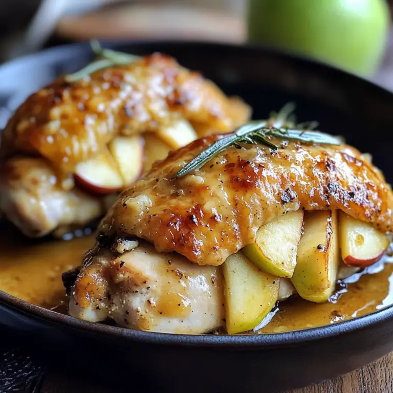 Apple and Brie Stuffed Chicken with Maple Dijon Glaze