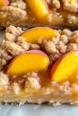 Best Bakery-Style Peach Crumble Bars