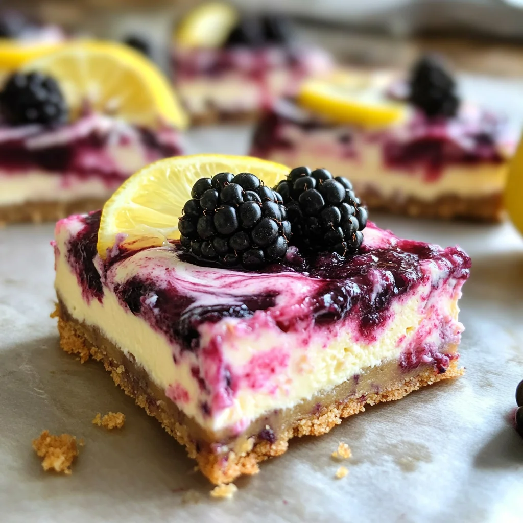 Blackberry Lemon Bars
