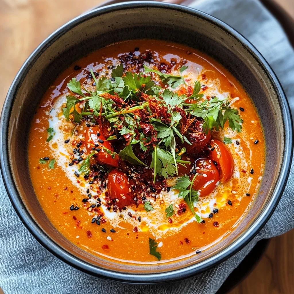 Caramelized Gochujang Tomato Soup