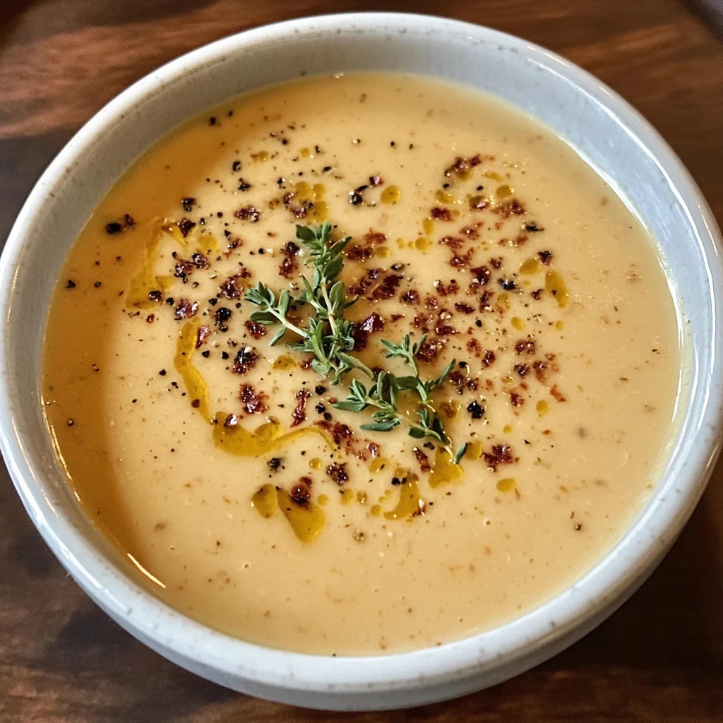 Caramelized Onion Roasted Garlic Bisque