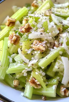 Celery Salad with Onions & Parmesan