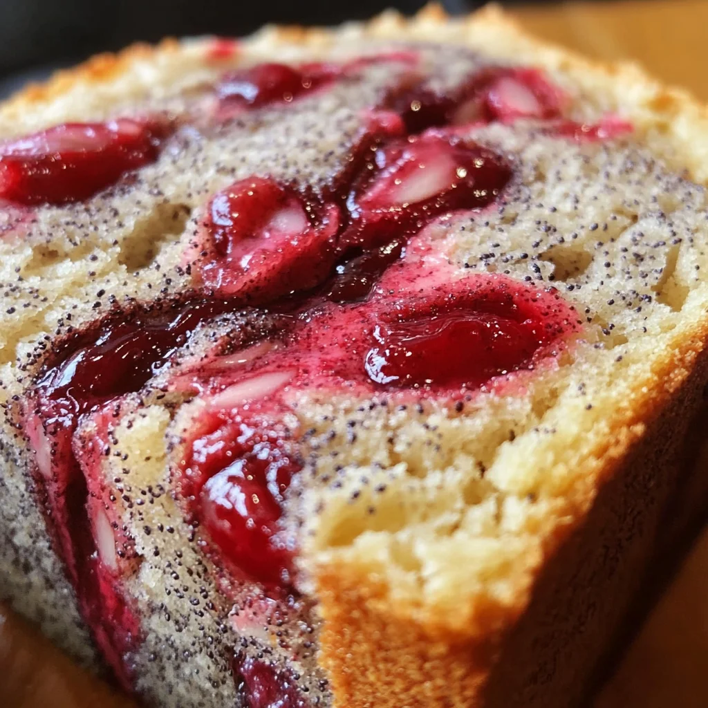 Cherry Almond Poppyseed Bread