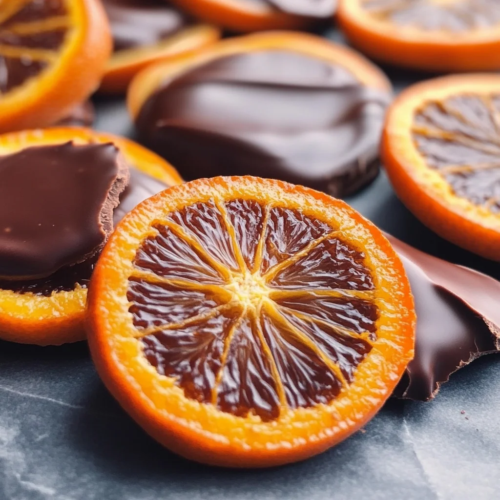 Chocolate-Dipped Candied Oranges