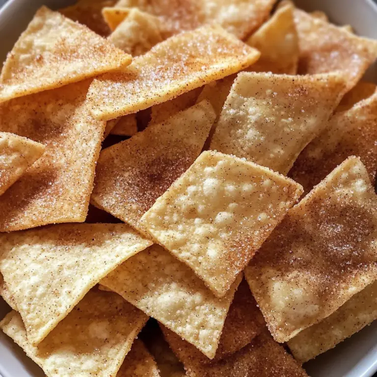 Cinnamon Sugar Tortilla Chips (Oven Baked)