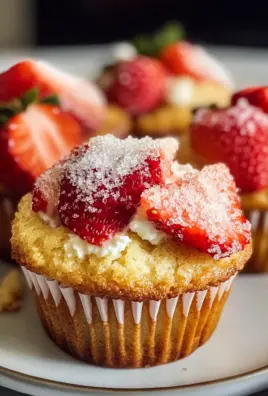 Classic Strawberry Ricotta Muffins