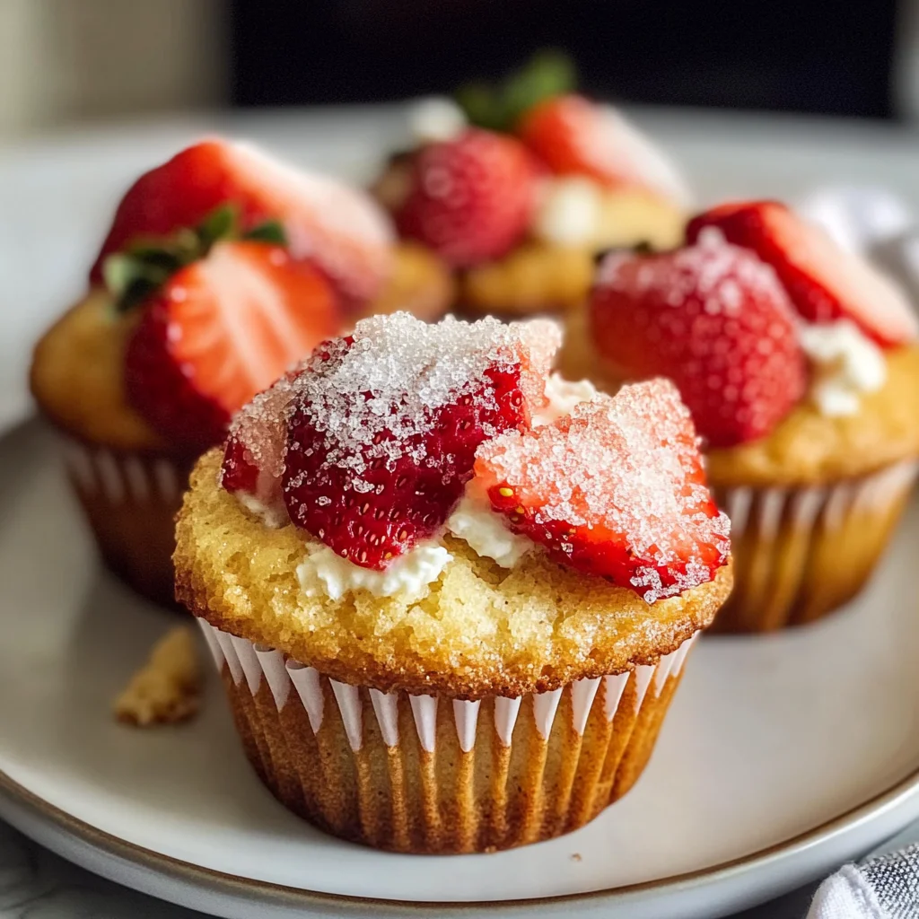 Classic Strawberry Ricotta Muffins