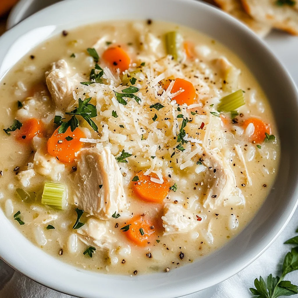 Creamy Chicken and Rice Soup