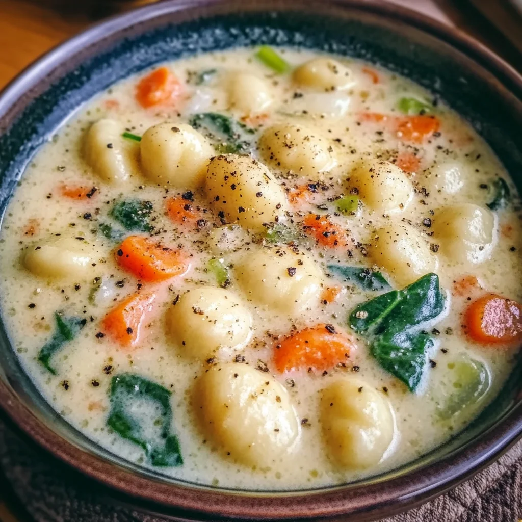 Creamy Vegetarian Gnocchi Soup