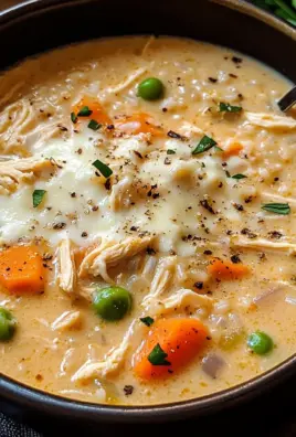 Creamy White Chicken + Rice Soup