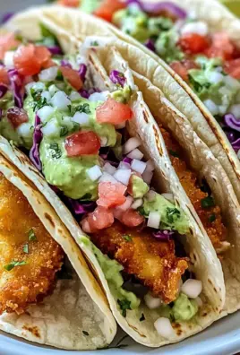 Crispy Baja Fish Tacos with Avocado Crema (30-Minutes)
