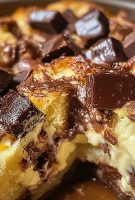 Decadent Chocolate Cream Cheese Bread Pudding