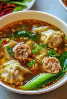 Deconstructed Wonton Soup