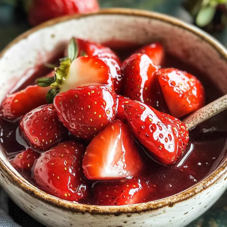 Easy homemade strawberry sauce