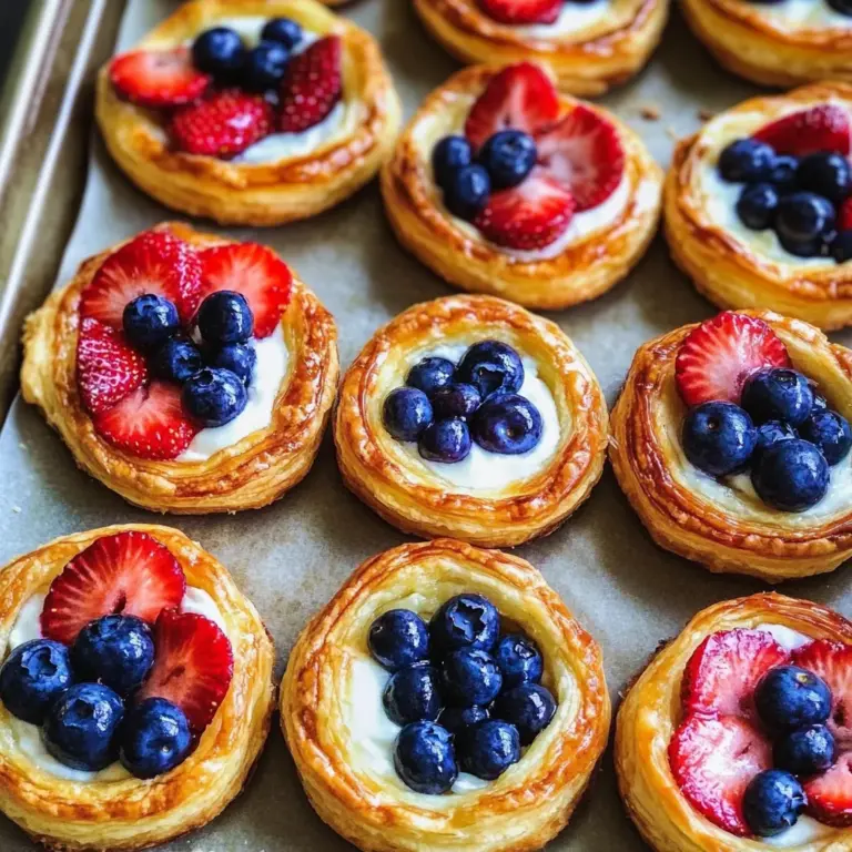 Fruit and Cream Cheese Danish Pastry