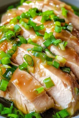 Ginger Scallion Poached Chicken