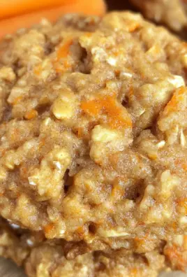 Healthy Carrot Cake Oatmeal Cookies