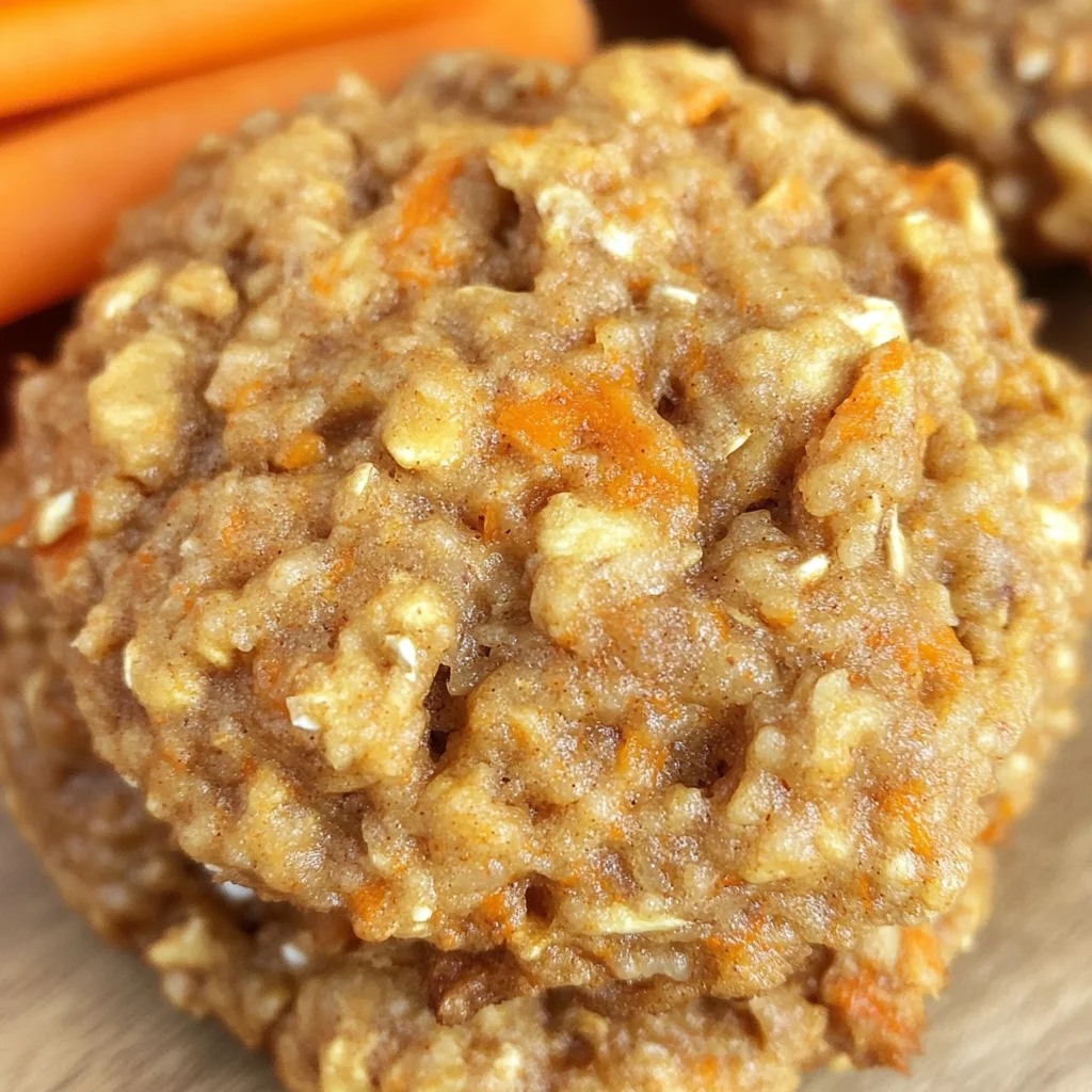 Healthy Carrot Cake Oatmeal Cookies