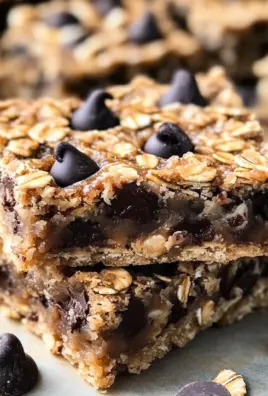 Healthy Chocolate Chip Oatmeal Bars Recipe