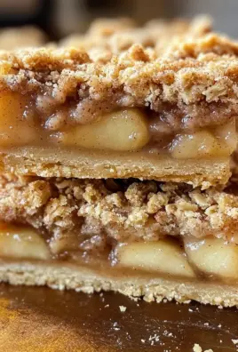 Homemade Apple Crisp Shortbread Bars - theamazingfood