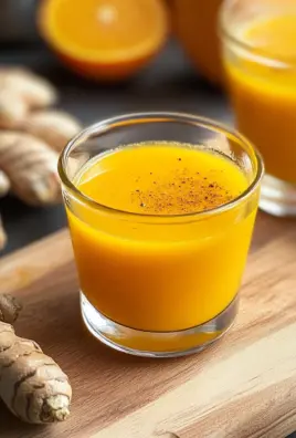 Homemade Ginger and Turmeric Immunity Shots