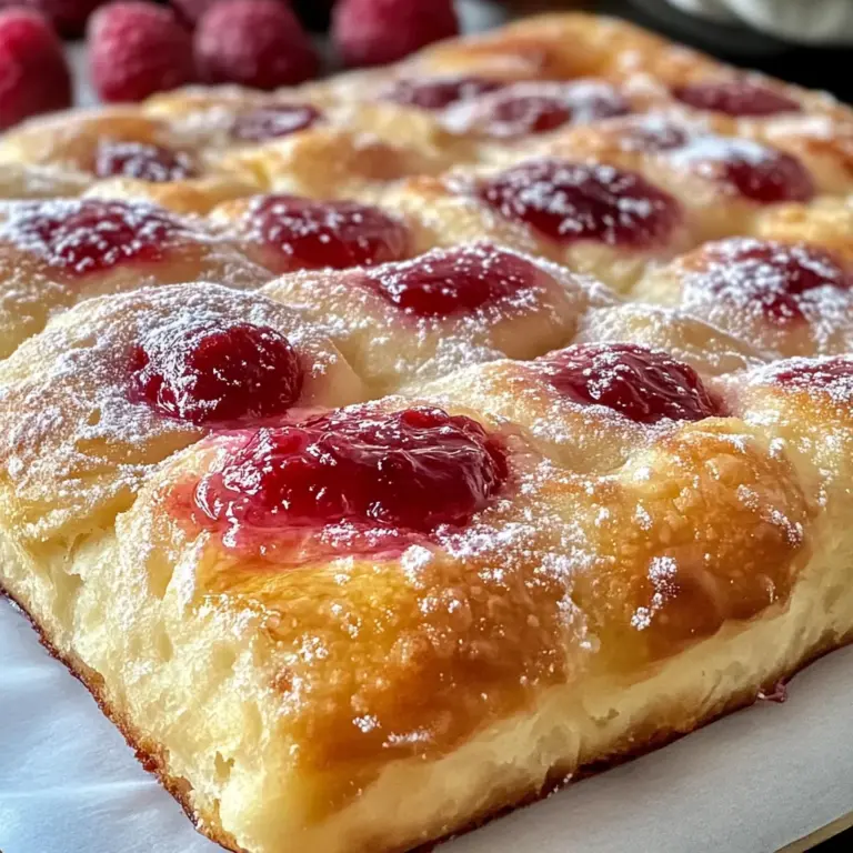 Homemade Jam Donut Focaccia: Sweet Bliss for Brunch Lovers