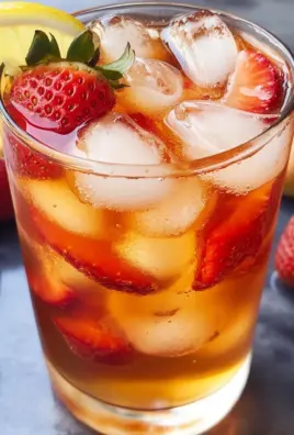 Homemade Strawberry Iced Tea