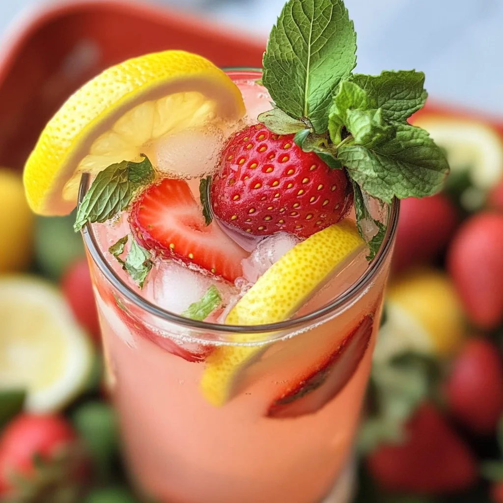 Homemade Strawberry Lemonade