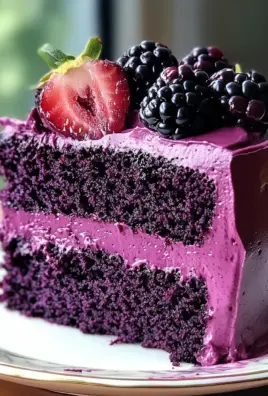 Indulge in Irresistible Blackberry Velvet Cake Bliss