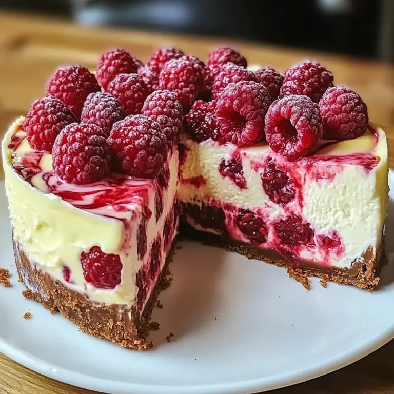 Indulgent White Chocolate Raspberry Cheesecake Bliss