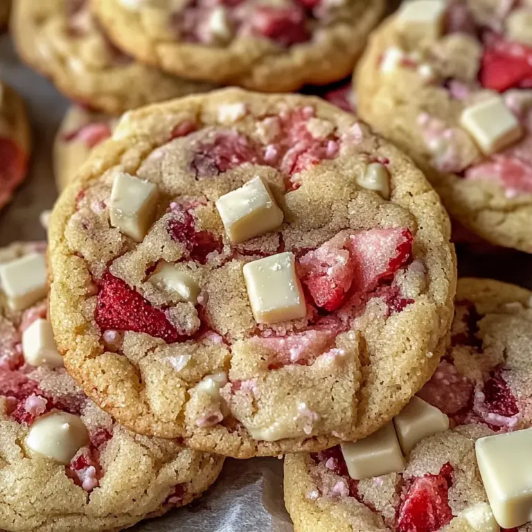 Irresistible Valentine’s Strawberry White Chocolate Cookies