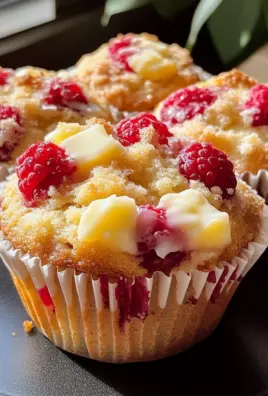 Lemon Raspberry White Chocolate Muffins
