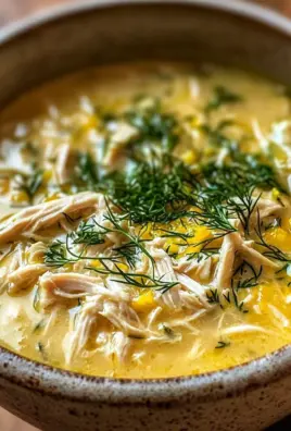 Mediterranean Lemon Chicken Soup: A Creamy, Comforting Bowl of Sunshine