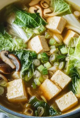 Napa Cabbage Tofu Soup