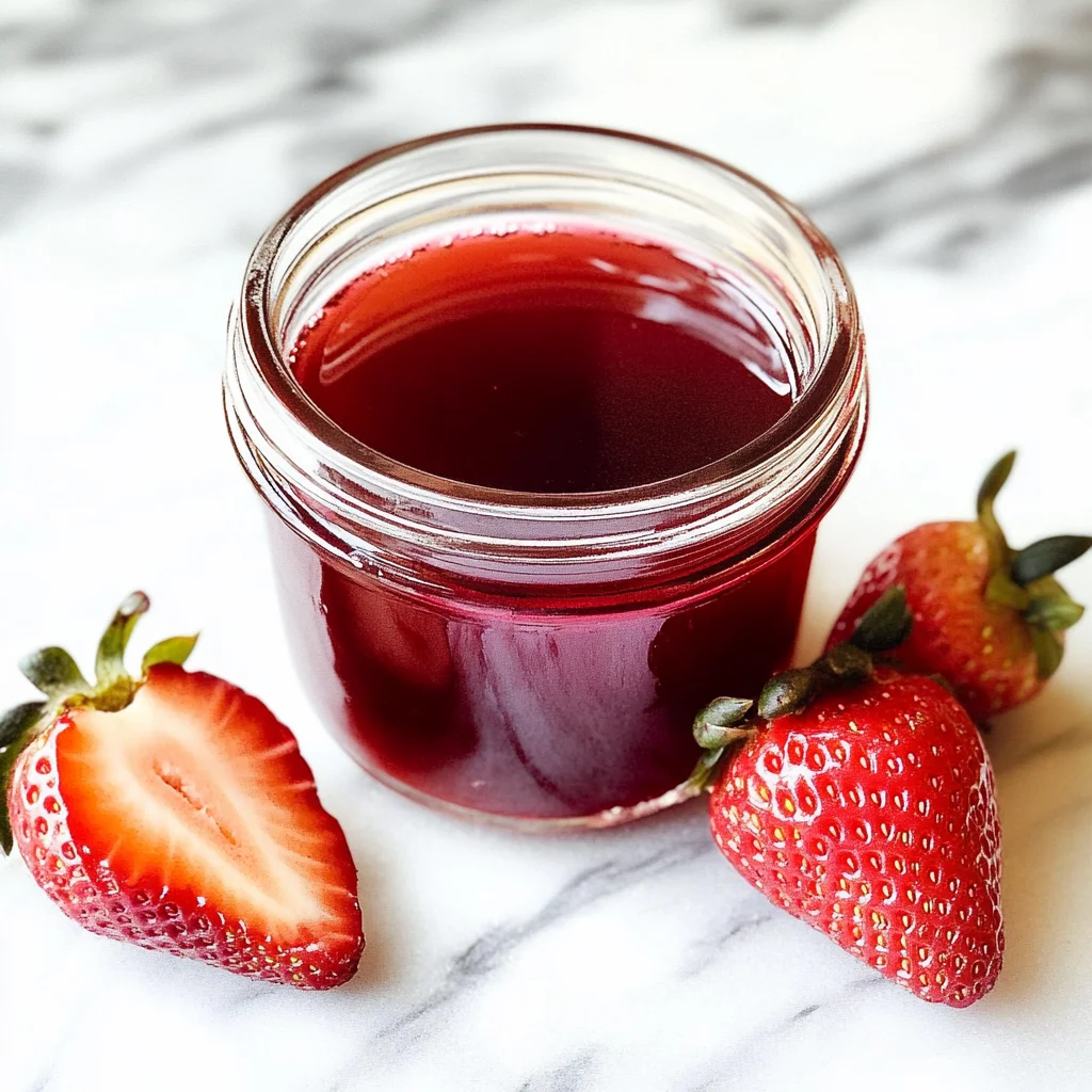No-waste Strawberry Top Simple Syrup Recipe