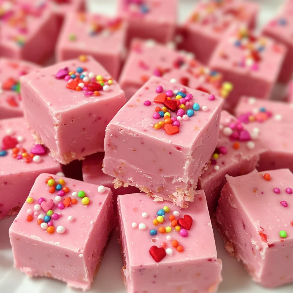 Pink lemonade fudge