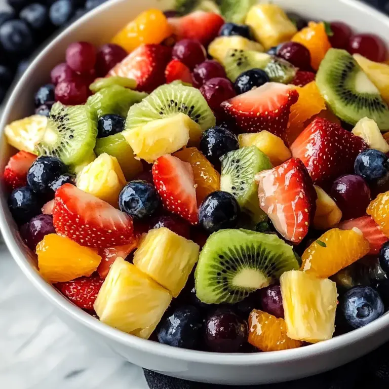 Refreshing Fruit Salad with Honey Lime Dressing
