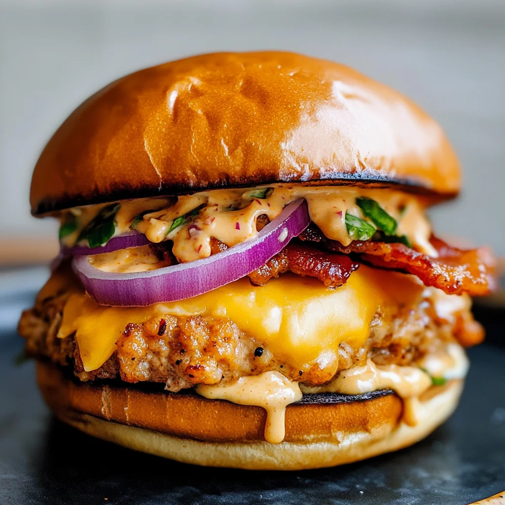 Smash Chicken Burger