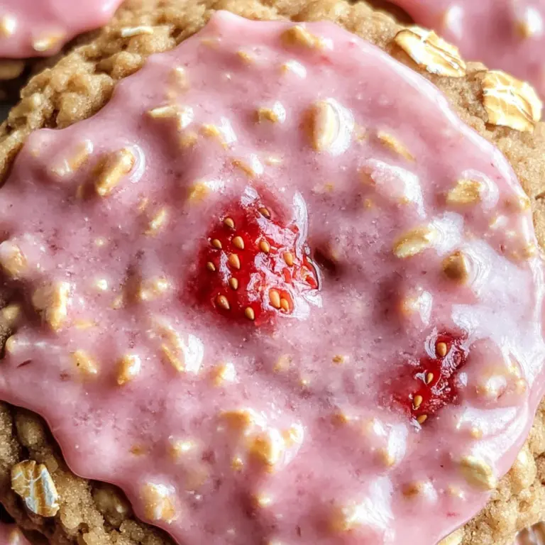 Strawberry Iced Oatmeal Cookies: Your New Summer Obsession
