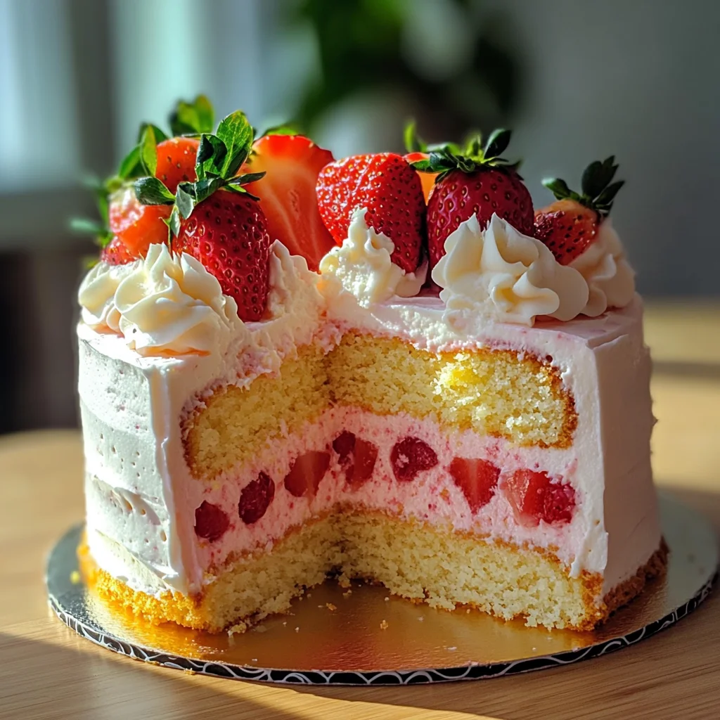 Strawberry Lemonade Cake