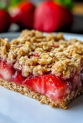 Strawberry Oatmeal Crumble Bars