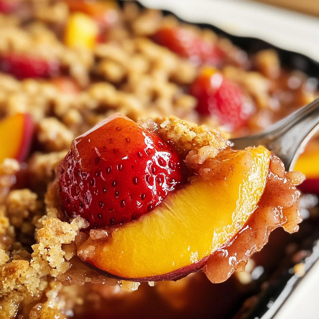 Strawberry Peach Crisp