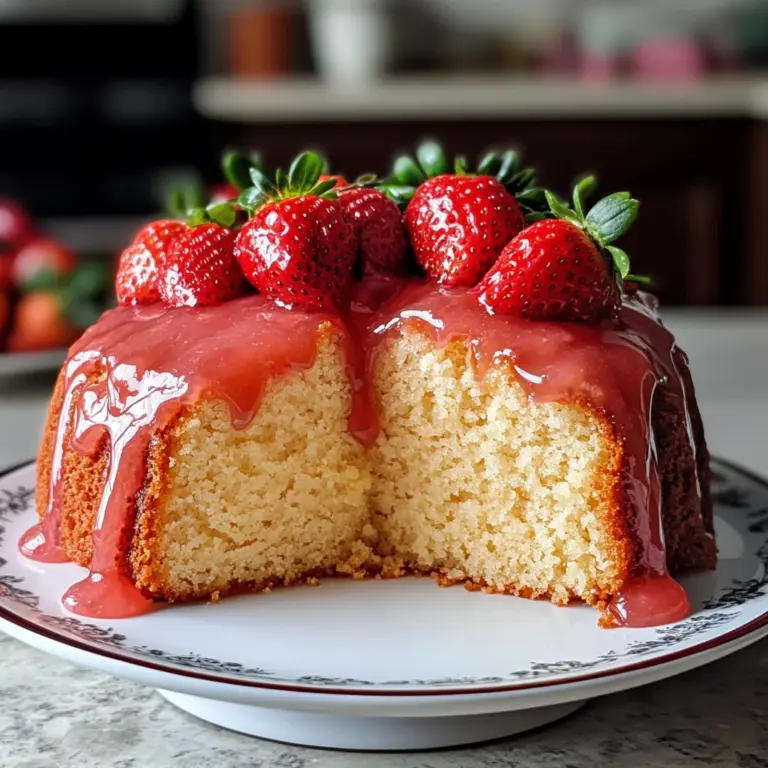 Strawberry Pound Cake Recipe