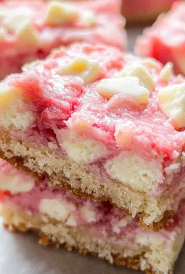 Strawberry White Chocolate Gooey Bars