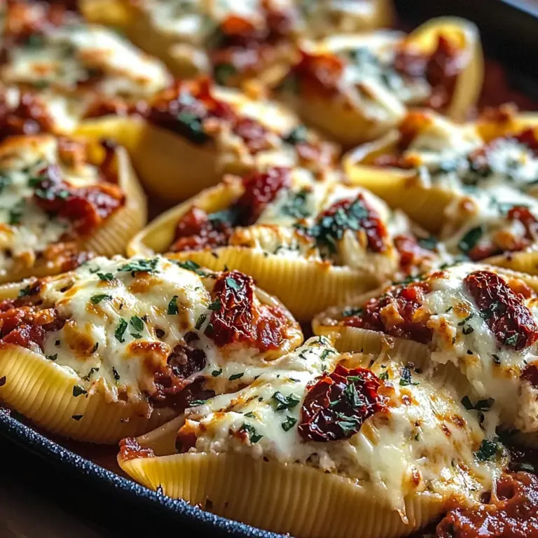 Sun-Dried Tomato and Ricotta Stuffed Shells